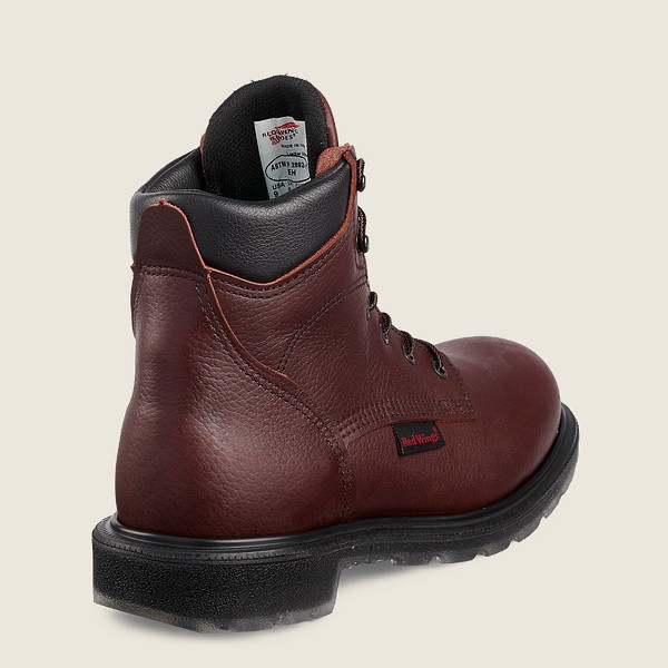 Red Wing Iş Botu Erkek - Supersole® 2.0 - 6-Inch Soft Toe - Bordo - 81SRZTHPA